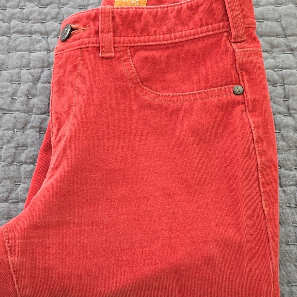 Pilcro And The Letterpress Rust Serif Skinny Corduroy Pants - Picture 15 of 15